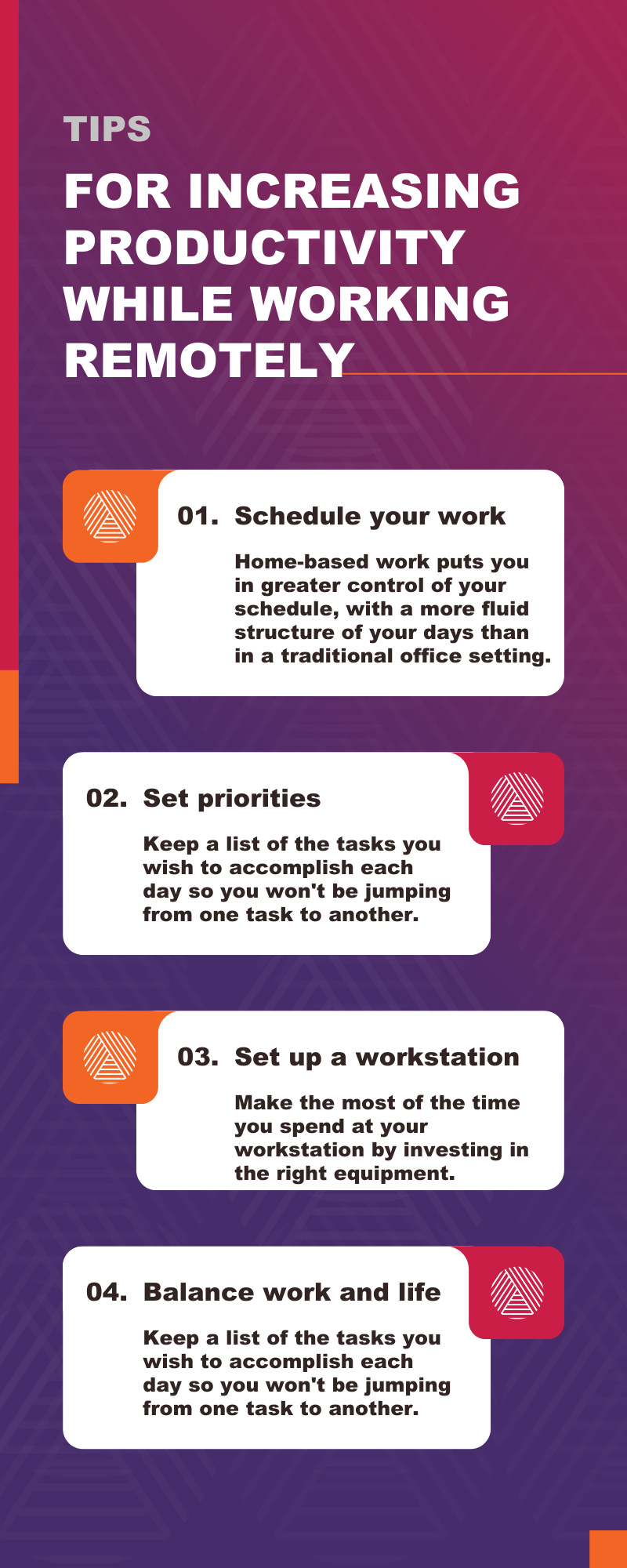 Increasing Productivity While Remote Working Infographic
